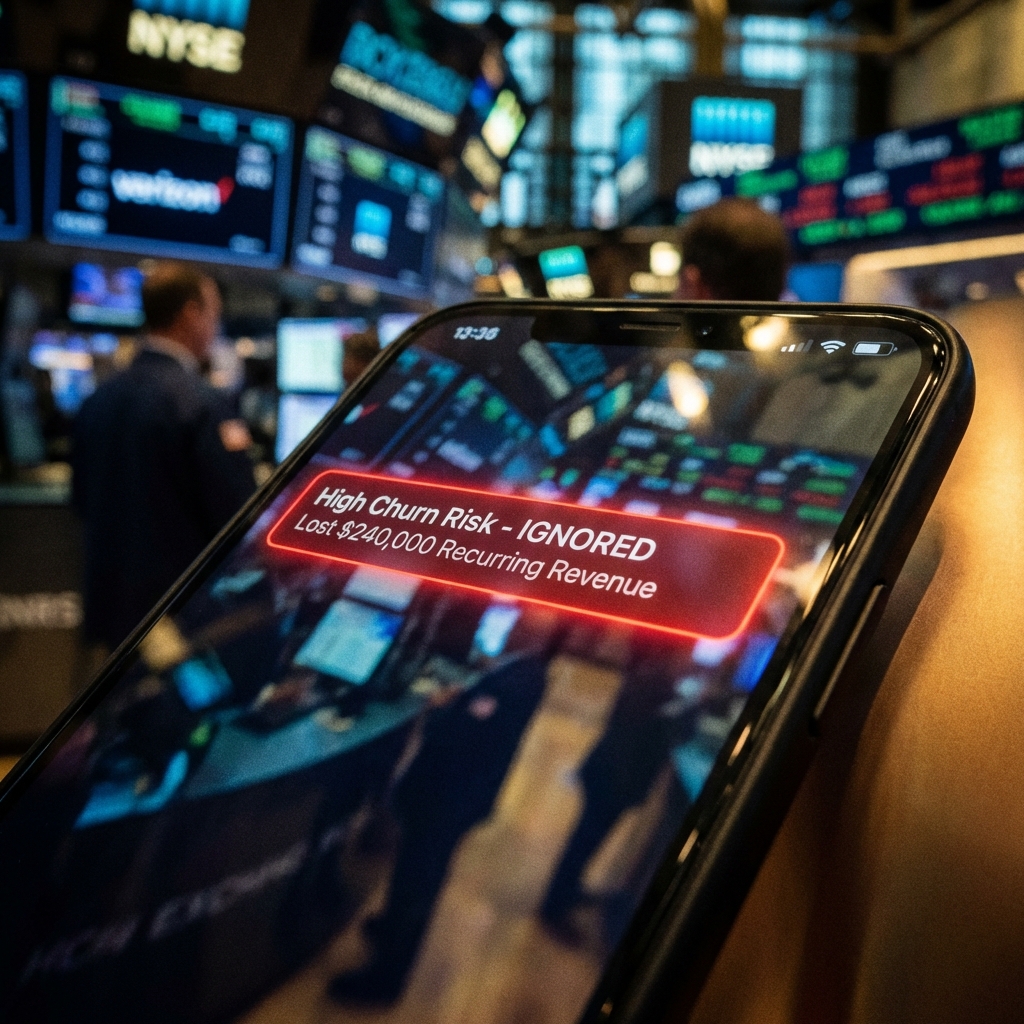 Börsenhandel mit KI-Alarm – Intelligence Debt Visualisierung